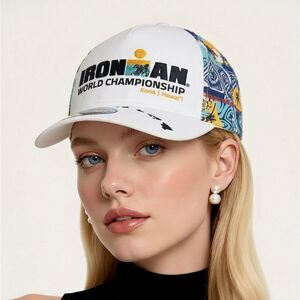 White and Multicolor Championship Cap